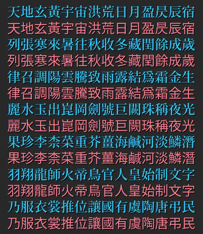 尚古黑体下载及预览,基于思源系列黑体风格的免费可商用字体