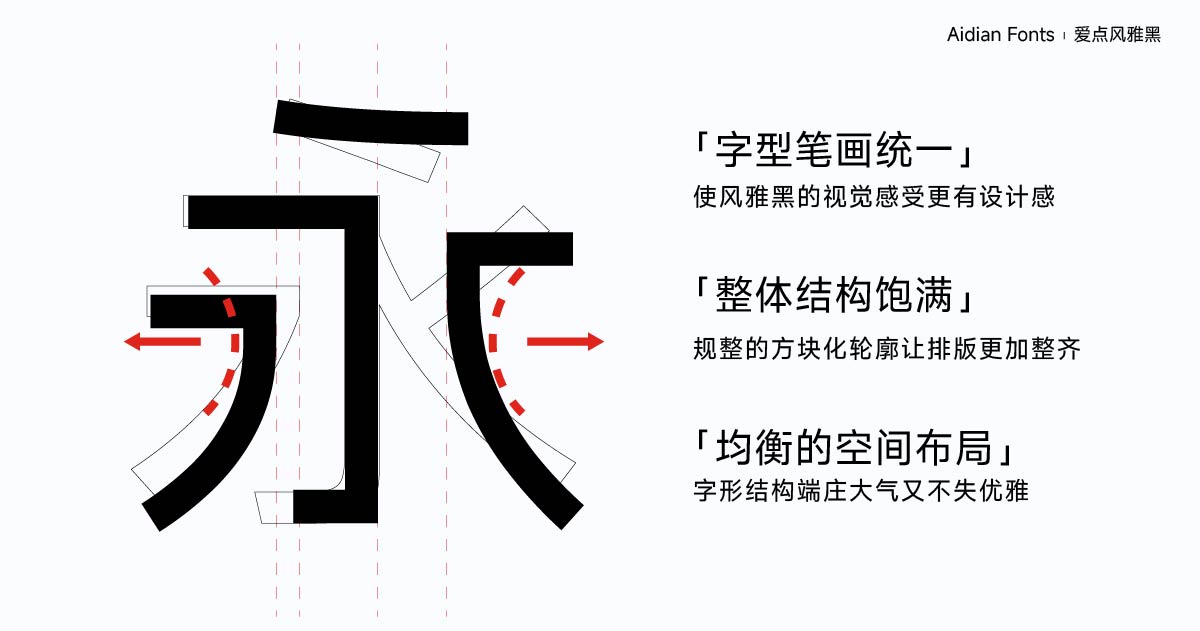 爱点风雅黑字体下载,端正如砥笔直如松的免费商用字体
