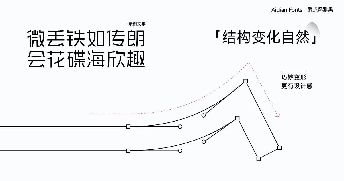 爱点风雅黑字体下载,端正如砥笔直如松的免费商用字体